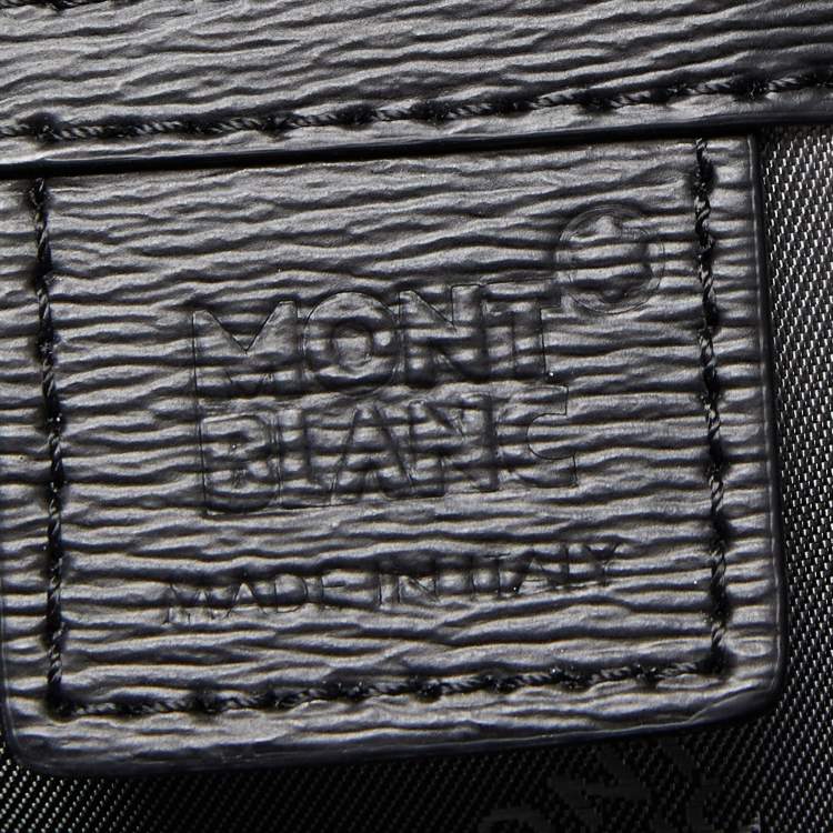 Pre Owned Montblanc Black Leather 4810 Westside Slim Document Case