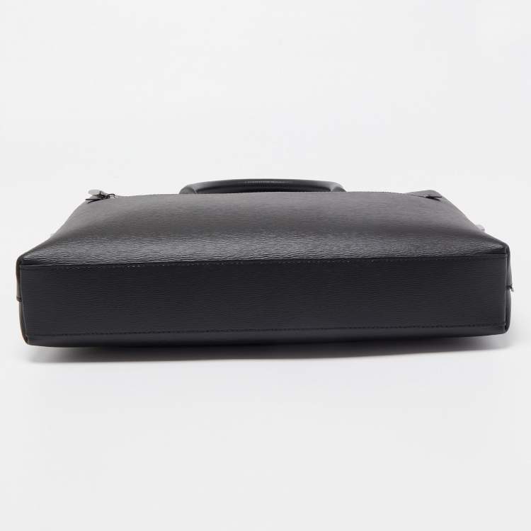 Pre Owned Montblanc Black Leather 4810 Westside Slim Document Case