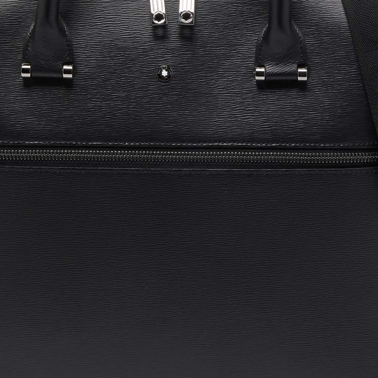 Pre Owned Montblanc Black Leather 4810 Westside Slim Document Case