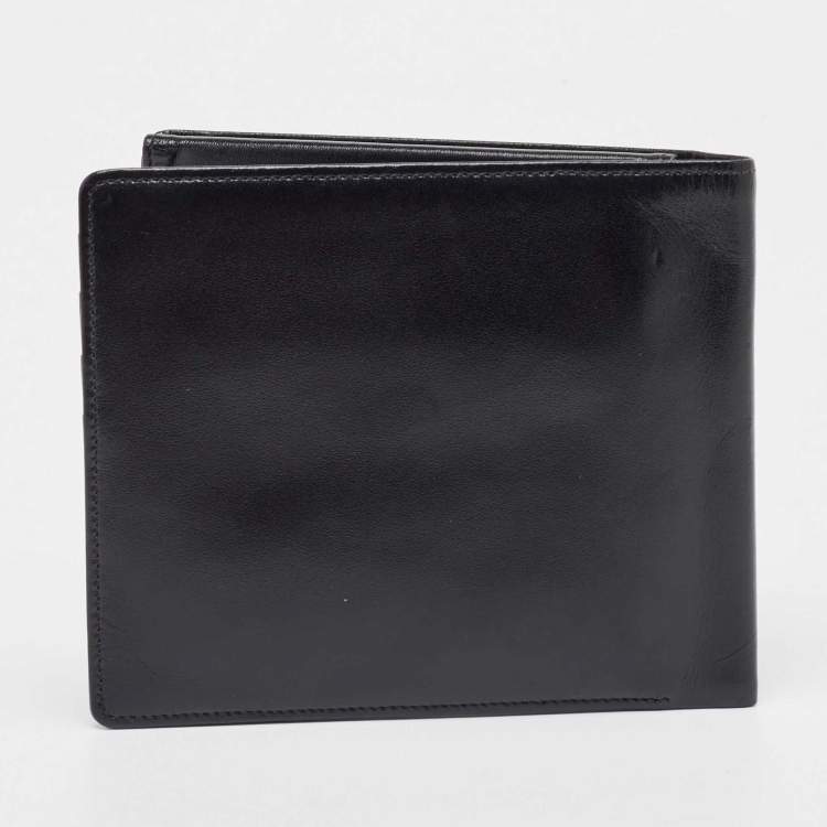 Pre Owned Montblanc Black Leather Meisterstuck Bifold Wallet