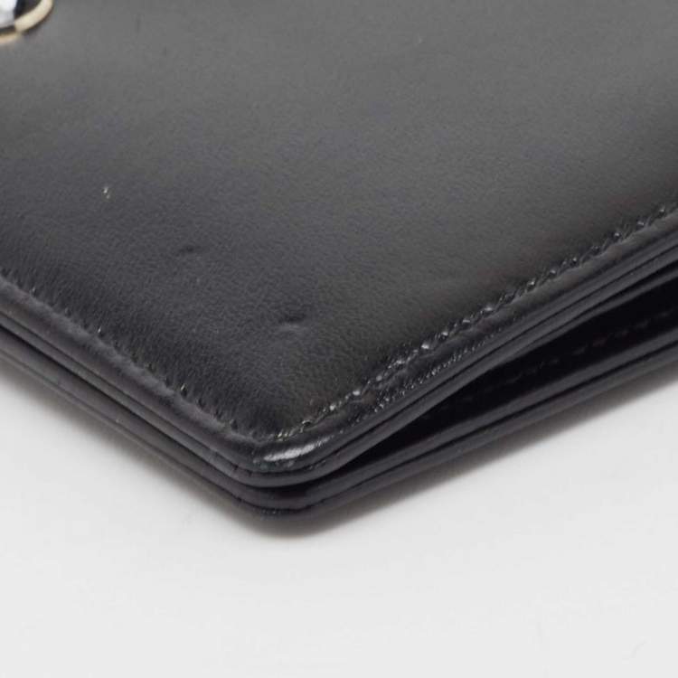Pre Owned Montblanc Black Leather Meisterstuck Bifold Wallet