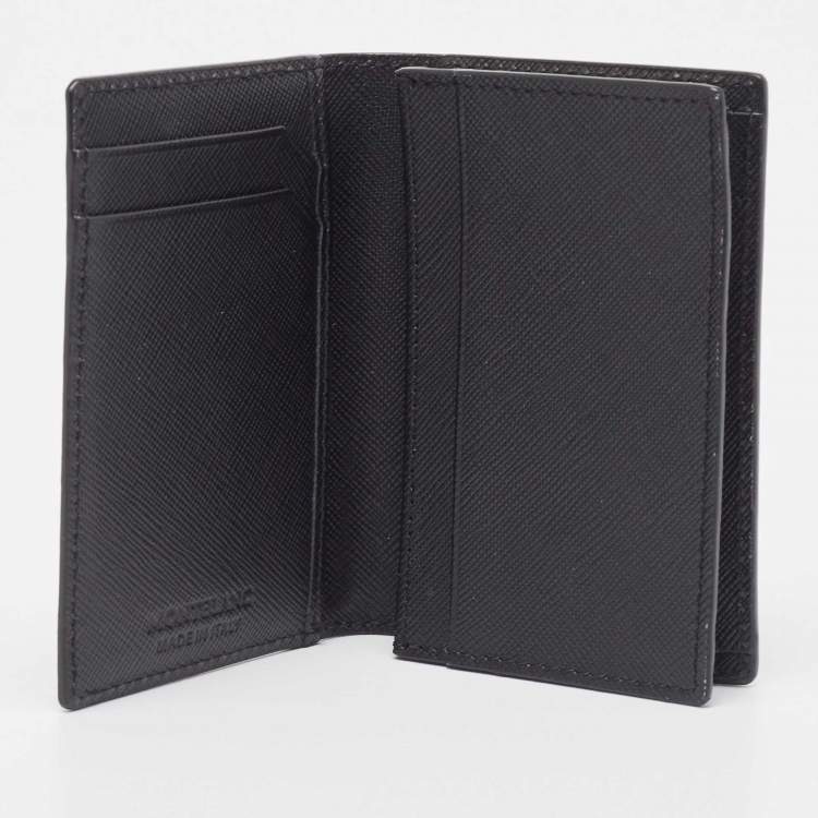 Pre Owned Montblanc Black Leather Meisterstück Business Card Holder