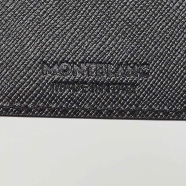 Pre Owned Montblanc Black Leather Meisterstück Business Card Holder