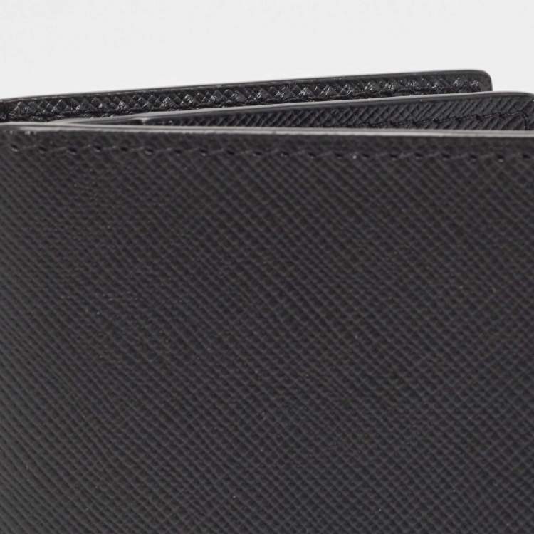 Pre Owned Montblanc Black Leather Meisterstück Business Card Holder
