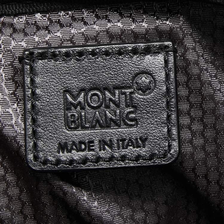 Pre Owned Montblanc Black Nylon and Leather Nightflight Document Case
