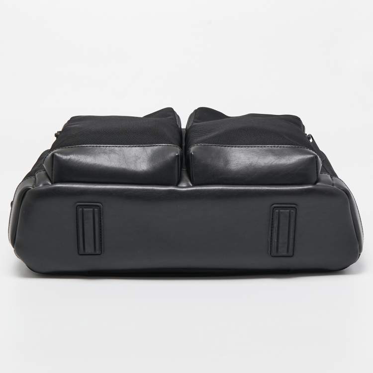 Pre Owned Montblanc Black Nylon and Leather Nightflight Document Case