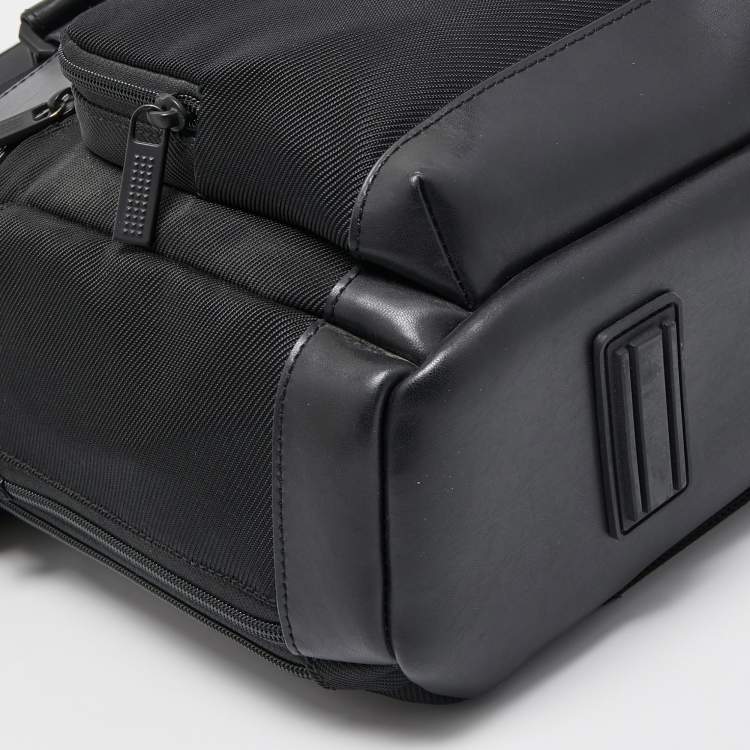 Pre Owned Montblanc Black Nylon and Leather Nightflight Document Case