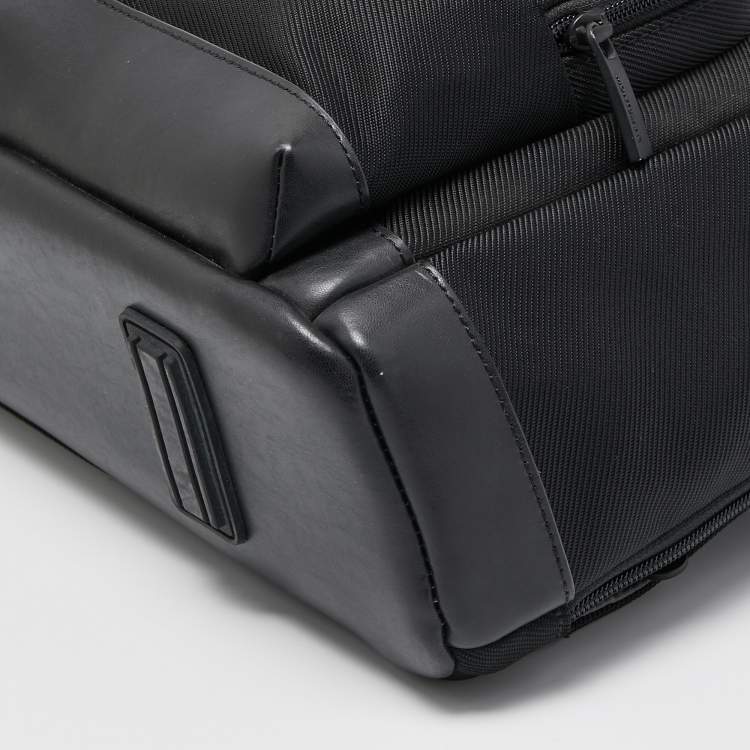 Pre Owned Montblanc Black Nylon and Leather Nightflight Document Case