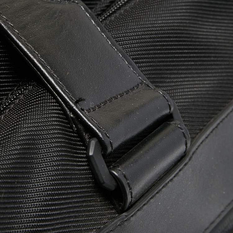 Pre Owned Montblanc Black Nylon and Leather Nightflight Document Case