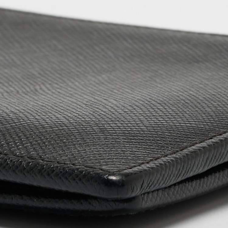 Pre Owned Montblanc Black Leather Meisterstück Bifold Wallet 