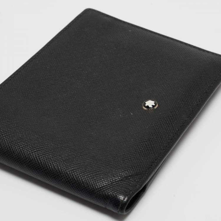 Pre Owned Montblanc Black Leather Meisterstück Bifold Wallet 