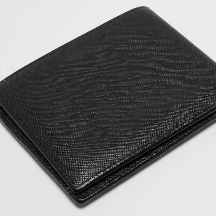 Pre Owned Montblanc Black Leather Meisterstück Bifold Wallet 