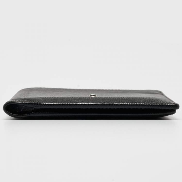 Pre Owned Montblanc Black Leather Meisterstück Bifold Wallet 