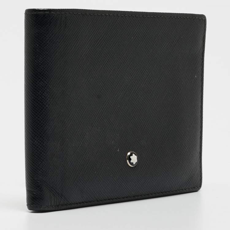 Pre Owned Montblanc Black Leather Meisterstück Bifold Wallet 