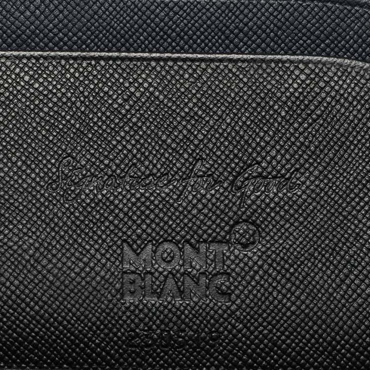 Pre Owned Montblanc Black Leather Meisterstück Bifold Wallet 