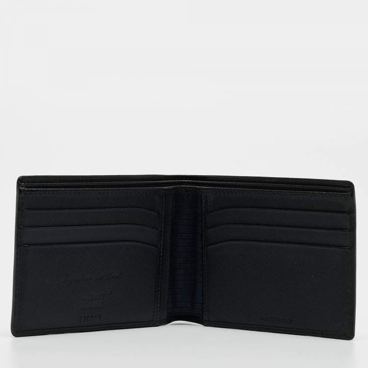 Pre Owned Montblanc Black Leather Meisterstück Bifold Wallet 