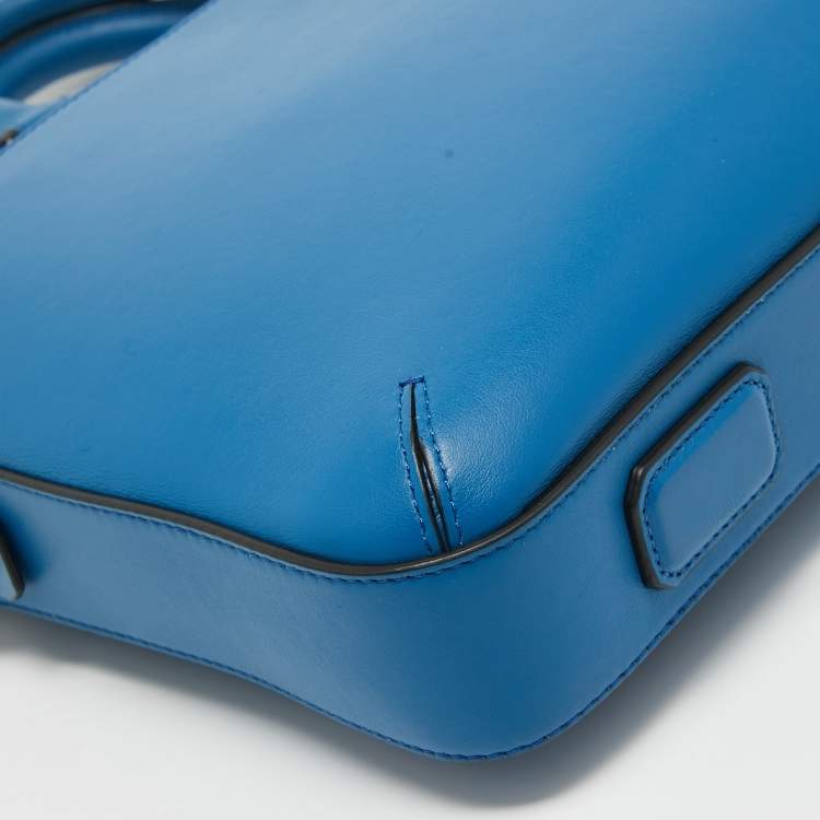Pre Owned Montblanc Blue Leather Meisterstuck Ultra-Slim Urban Document Case
