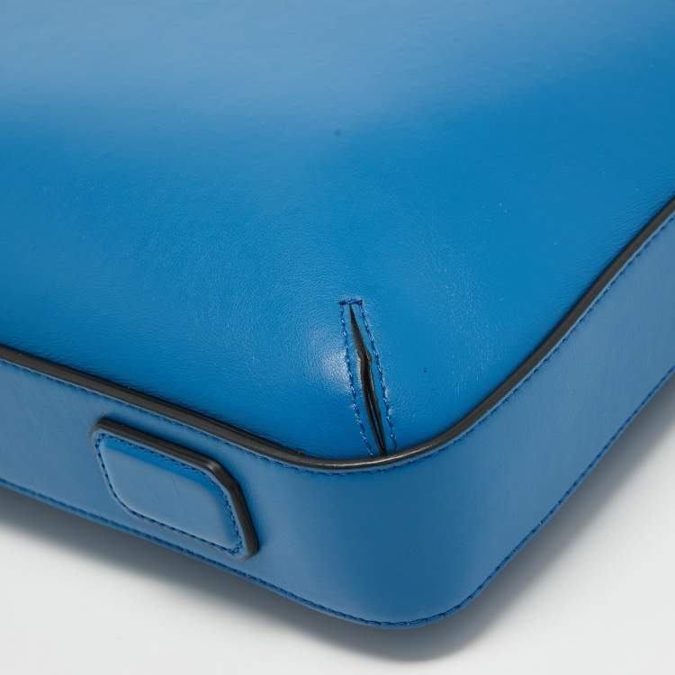 Pre Owned Montblanc Blue Leather Meisterstuck Ultra-Slim Urban Document Case