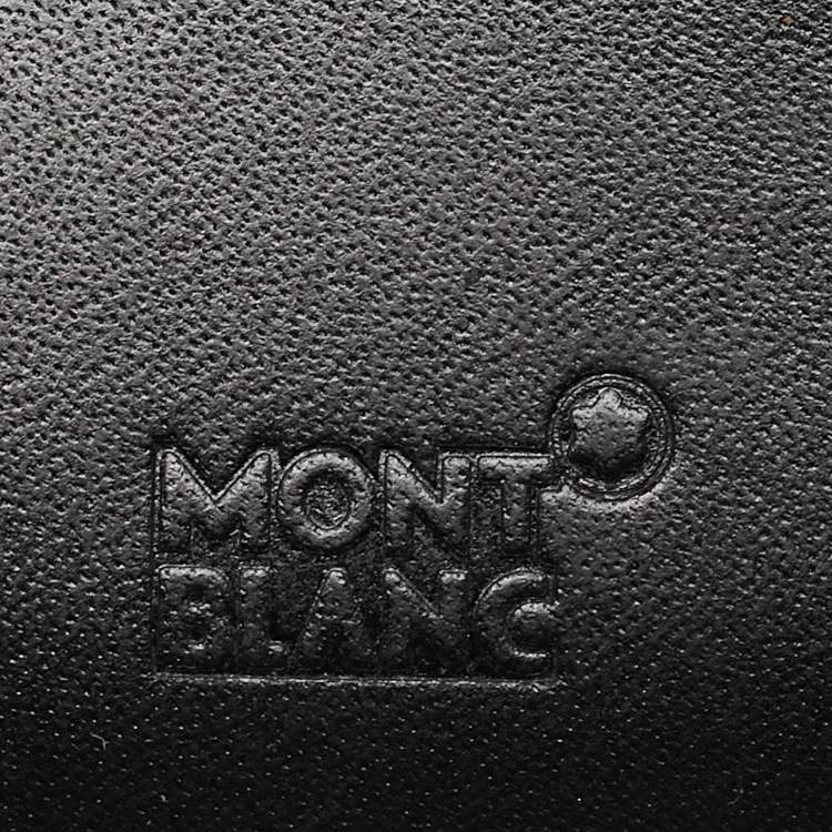 Pre Owned Montblanc Black Leather Meisterstuck Bifold Wallet