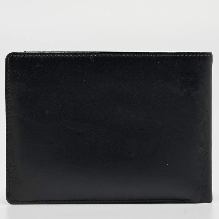 Pre Owned Montblanc Black Leather Meisterstuck Bifold Wallet