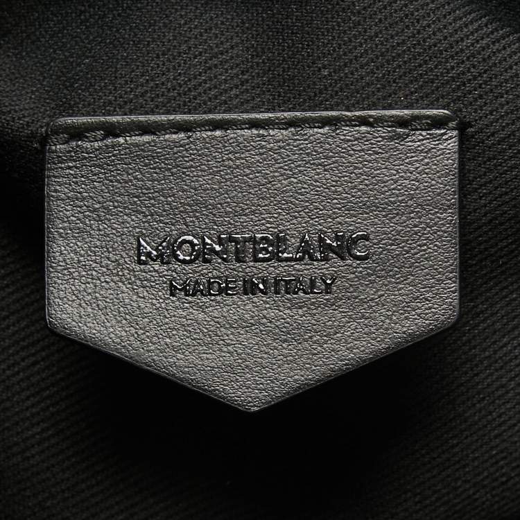 Pre Owned Montblanc Grey Leather Sartorial Vertical Tote