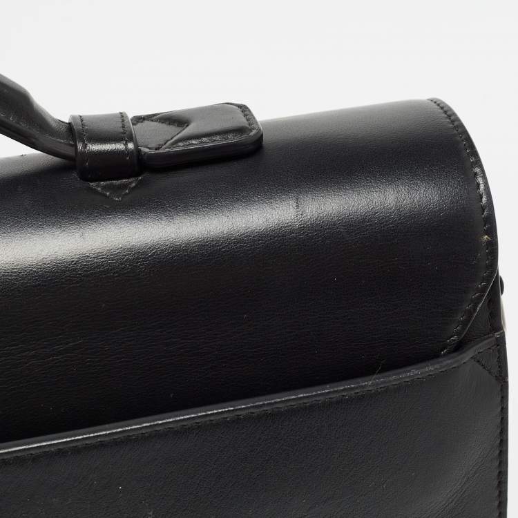 Pre Owned Montblanc Black Leather Meisterstück Urban Briefcase
