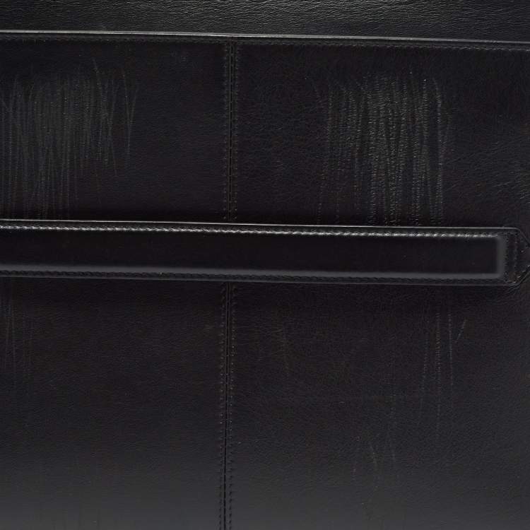 Pre Owned Montblanc Black Leather Meisterstück Urban Briefcase