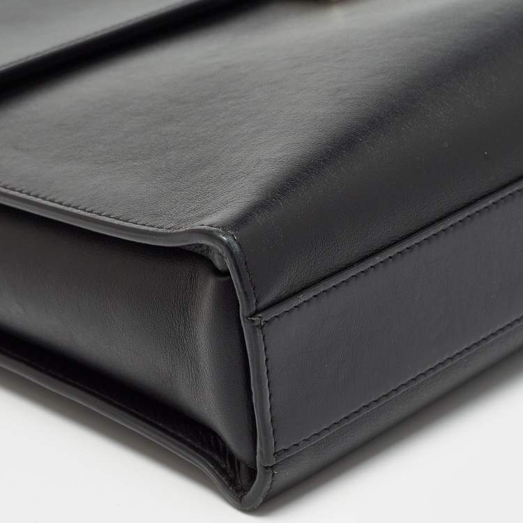 Pre Owned Montblanc Black Leather Meisterstück Urban Briefcase
