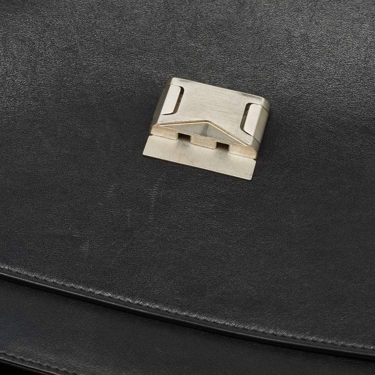 Pre Owned Montblanc Black Leather Meisterstück Urban Briefcase