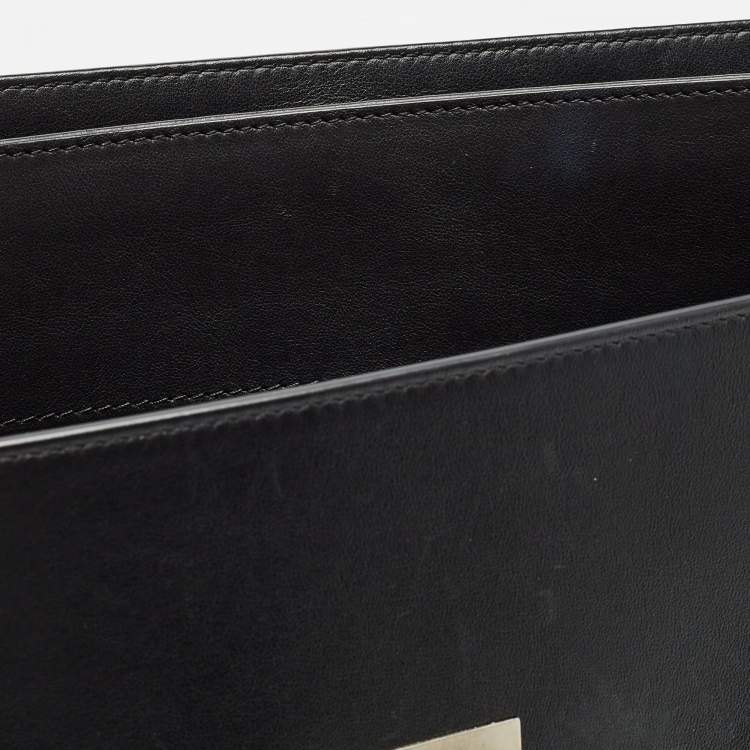 Pre Owned Montblanc Black Leather Meisterstück Urban Briefcase
