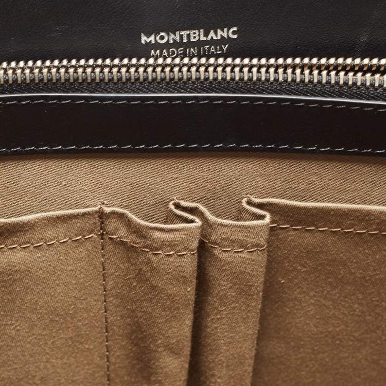 Pre Owned Montblanc Black Leather Meisterstück Urban Briefcase