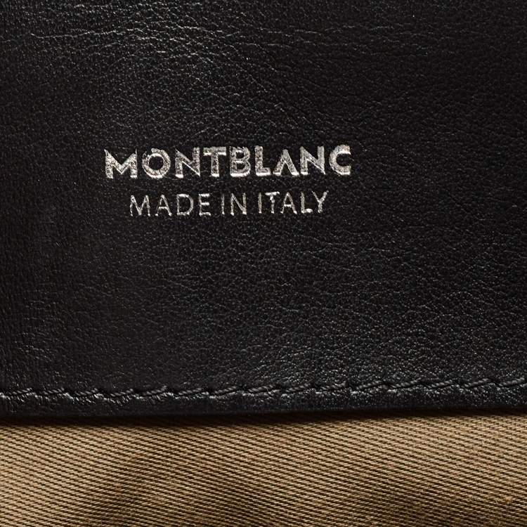 Pre Owned Montblanc Black Leather Meisterstück Urban Briefcase