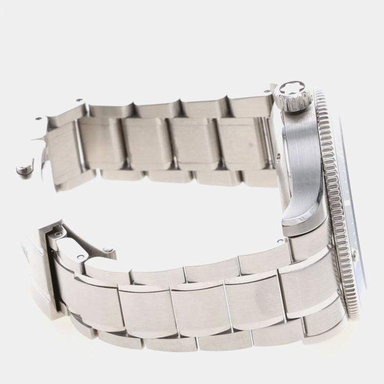 Pre Owned Montblanc 1858 Iced Sea 129369 Automatic Stainless Steel Men's Wristwatch 42 mm