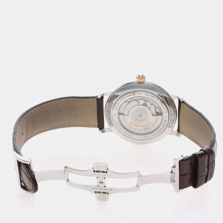 Pre Owned Montblanc Star Legacy  117580 Automatic Rose Gold Stainless Steel Men's Wristwatch 42 mm