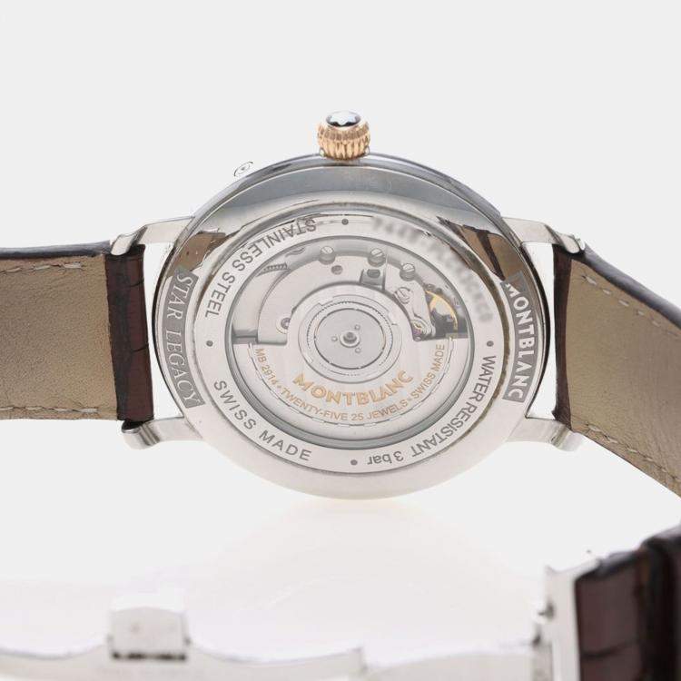 Pre Owned Montblanc Star Legacy  117580 Automatic Rose Gold Stainless Steel Men's Wristwatch 42 mm