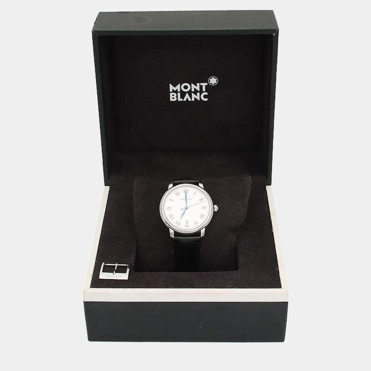 Pre Owned Montblanc Star Legacy Automatic Stainless Steel Men's Wristwatch 39 mm