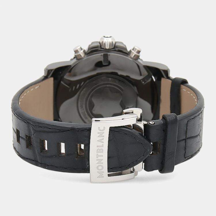 Pre Owned Montblanc Sport Chronograph Automatic Stainless Steel Men's Wristwatch 44 mm