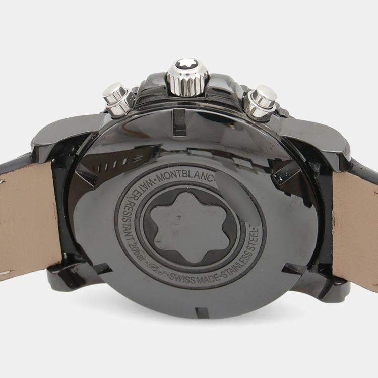 Pre Owned Montblanc Sport Chronograph Automatic Stainless Steel Men's Wristwatch 44 mm