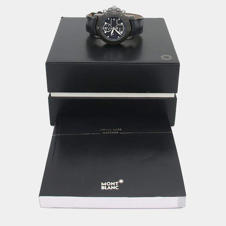 Pre Owned Montblanc Sport Chronograph Automatic Stainless Steel Men's Wristwatch 44 mm