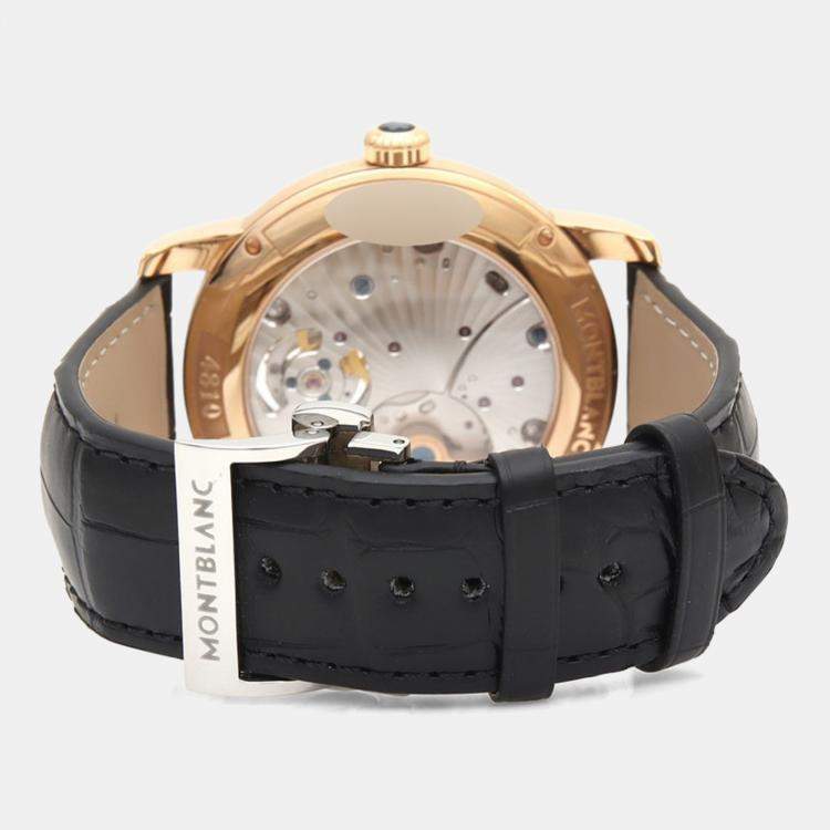 Pre Owned Montblanc 4810 Automatic Yellow Gold Men's Wristwatch 42 mm