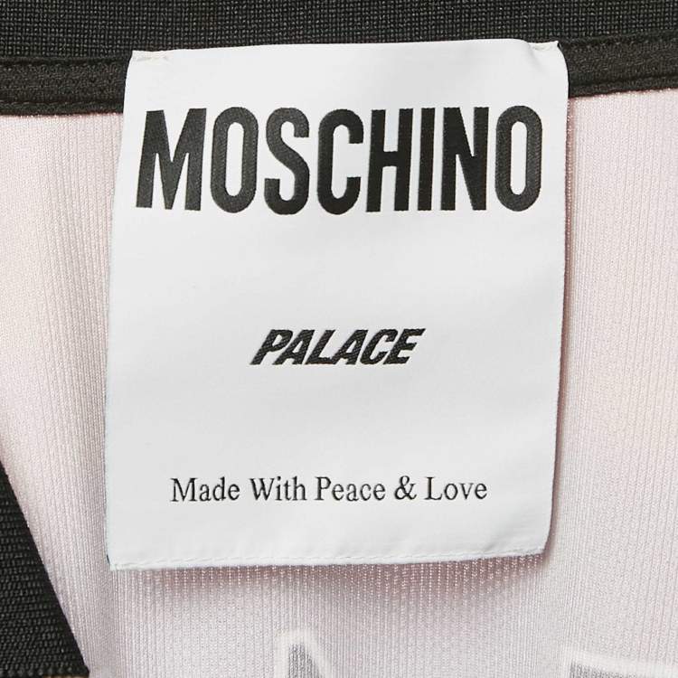 Pre Owned Moschino Palace Brown Printed Jersey T-Shirt L