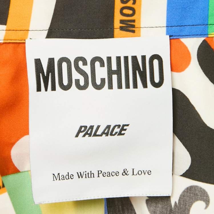 Pre Owned Moschino X Place Multicolor Printed Cotton Shirt M