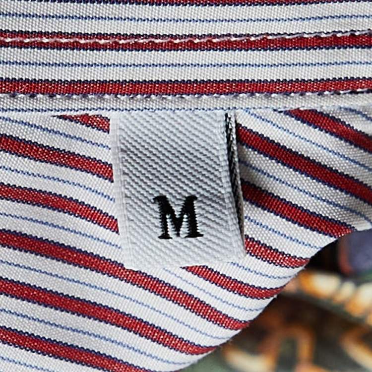Pre Owned Moschino Multicolor Printed Cotton Shirt M