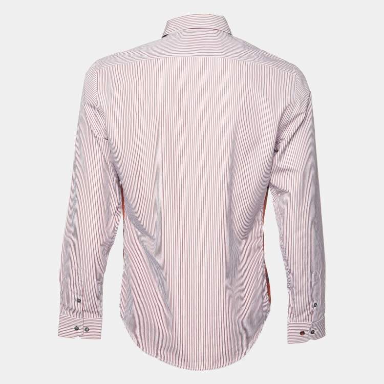 Pre Owned Moschino Multicolor Printed Cotton Shirt M