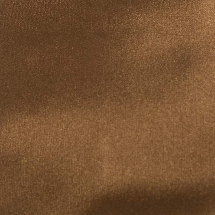 Pre Owned Moschino Brown Silk Satin Tie
