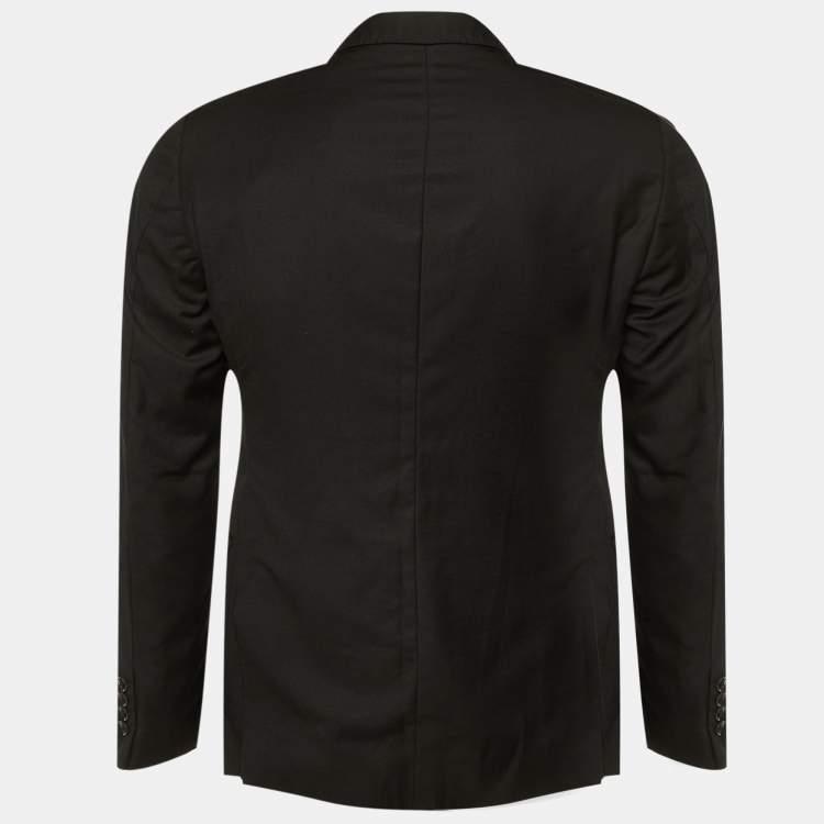 Pre Owned  Moschino Black Wool Blend Single Breasted Blazer S