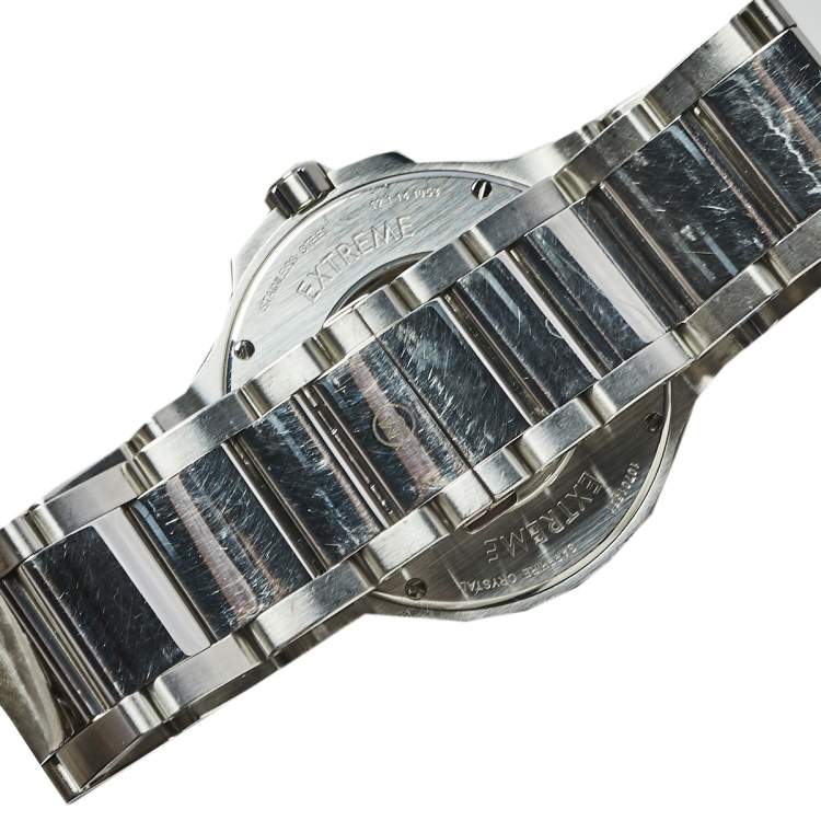 Pre Owned Movado Black Stainless Steel SE Extreme 12.1.14.1053 Automatic Men's Wristwatch 44 mm