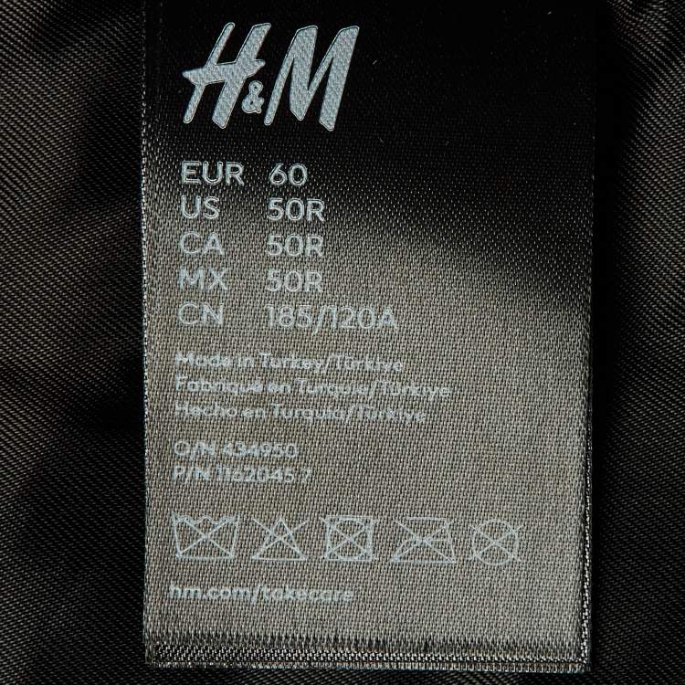 Pre Owned MUGLER X HM Black Faux Leather Jacket XXL 