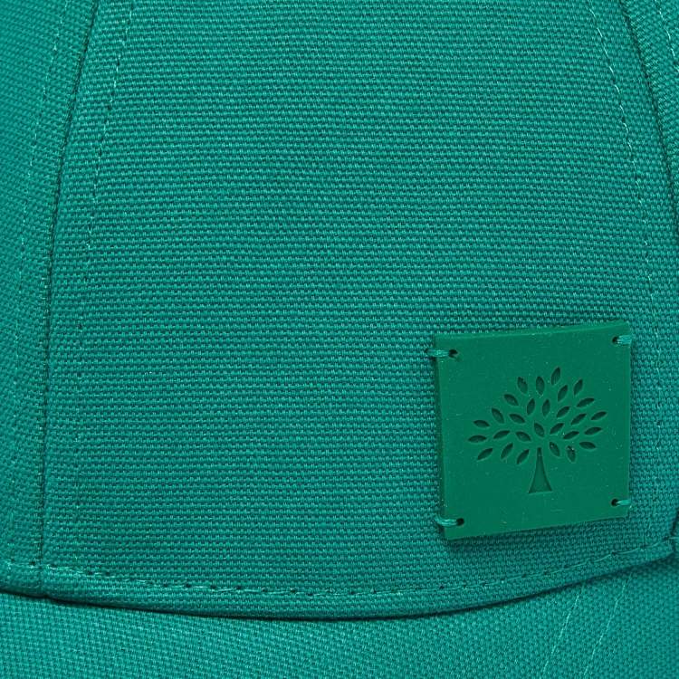 Pre Owned Mulberry Lawn Green Cotton Canvas Baseball Cap M/L