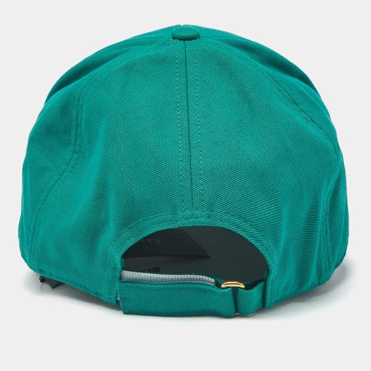 Pre Owned Mulberry Lawn Green Cotton Canvas Baseball Cap M/L